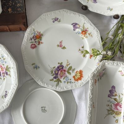 Тарелка Rosenthal Maria Classic Rose Мейсенский букет 25 см Германия 