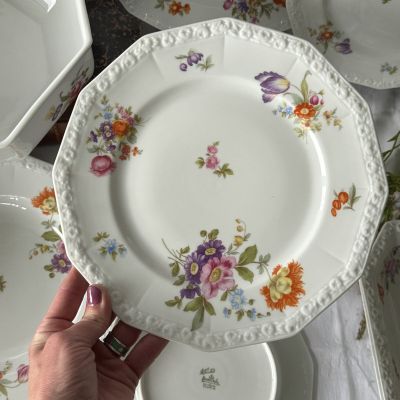 Тарелка Rosenthal Maria Classic Rose Мейсенский букет 25 см Германия 