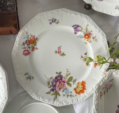 Тарелка Rosenthal Maria Classic Rose Мейсенский букет 25 см Германия
