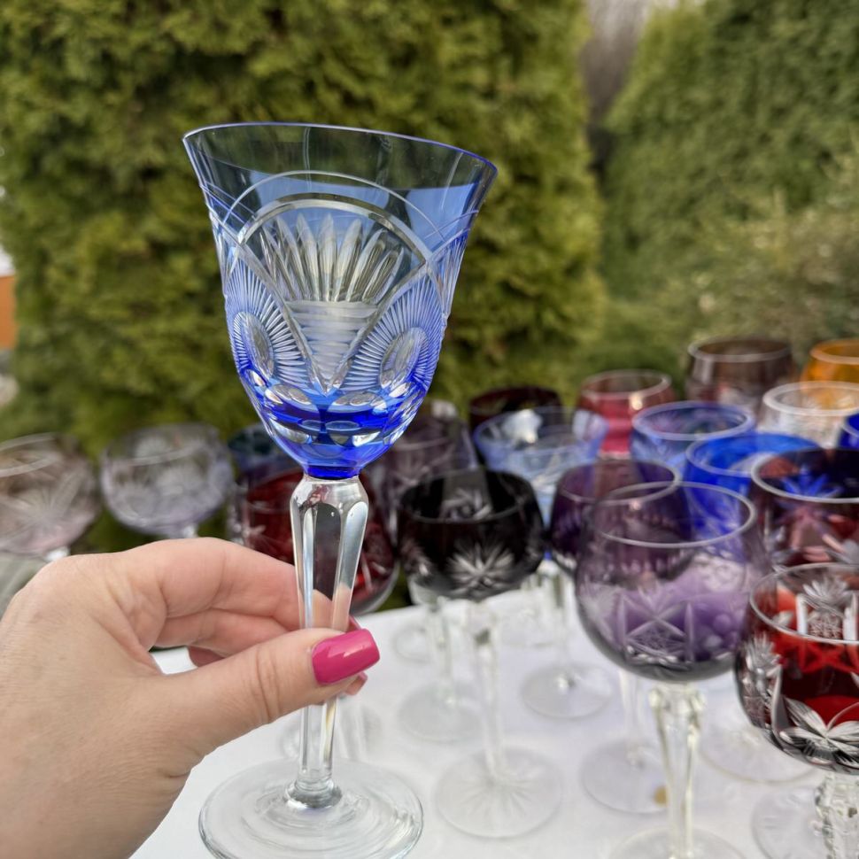 Бокал тюльпан 200 мл накладной хрусталь Германия 