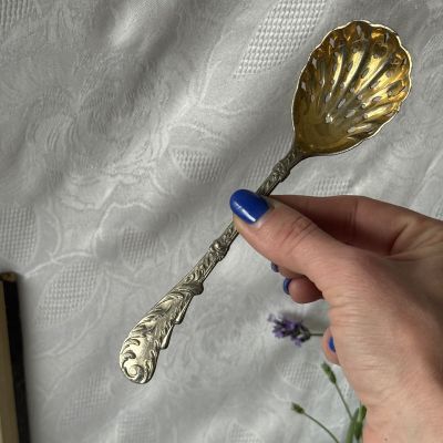 Ложка шумовка 17 см мельхиор 