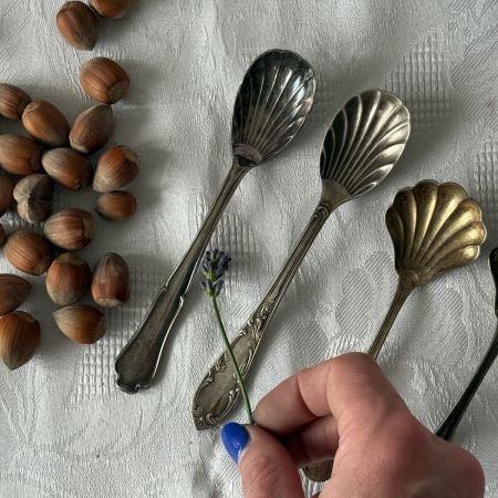 Ложка шумовка 17 см мельхиор 