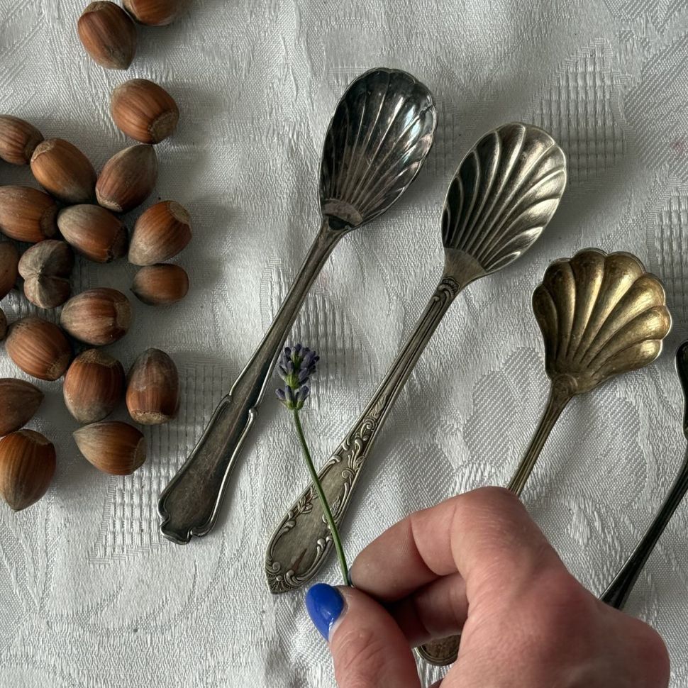 Ложка шумовка 17 см мельхиор 