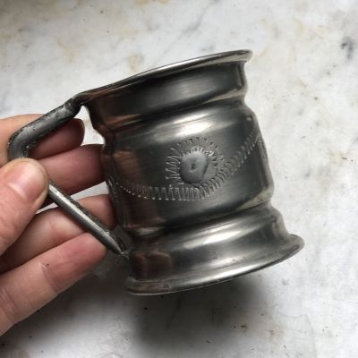 Кружка 130 мл олово ручная работа