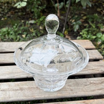 Бонбоньерка большая 19 см хрусталь Германия