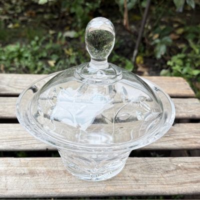 Бонбоньерка большая 19 см хрусталь Германия