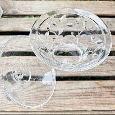 Бонбоньерка большая 19 см хрусталь Германия