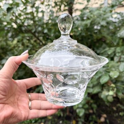 Бонбоньерка большая 19 см хрусталь Германия