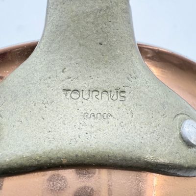 Сковорода овальная 32 см для запекания без крышки медь латунь