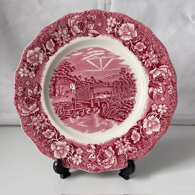 Тарелка Thame's River scenes Palissy Pottery 20 см Англия 1950 г