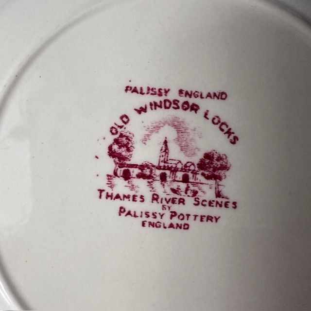 Тарелка Thame's River scenes Palissy Pottery 20 см Англия 1950 г