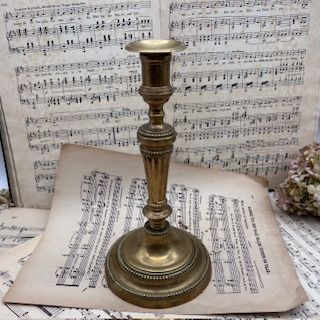 Подсвечник на одну свечу 27 см латунь