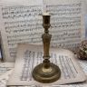 Подсвечник на одну свечу 27 см латунь