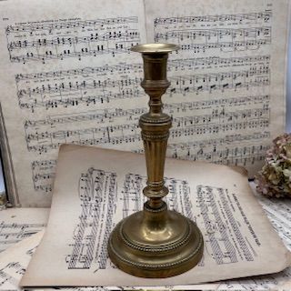 Подсвечник на одну свечу 27 см латунь