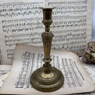 Подсвечник на одну свечу 27 см латунь