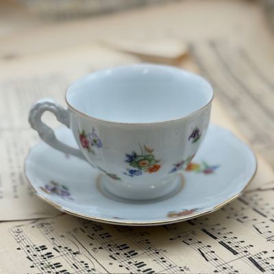 Чайная пара Furstenberg Мелкоцвет 200 мл фарфор Германия