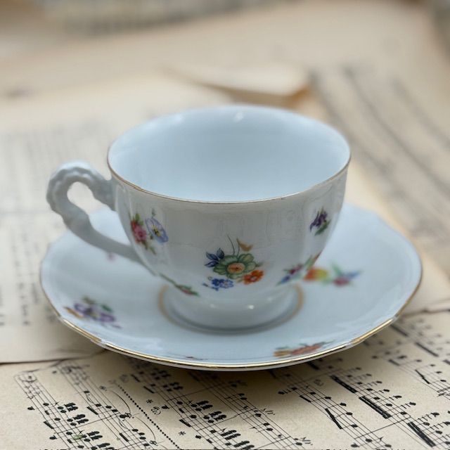 Чайная пара Furstenberg Мелкоцвет 200 мл фарфор Германия