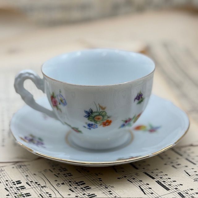 Чайная пара Furstenberg Мелкоцвет 200 мл фарфор Германия