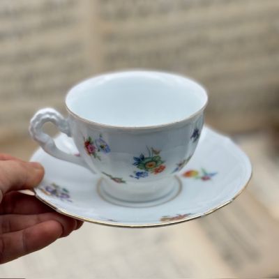 Чайная пара Furstenberg Мелкоцвет 200 мл фарфор Германия