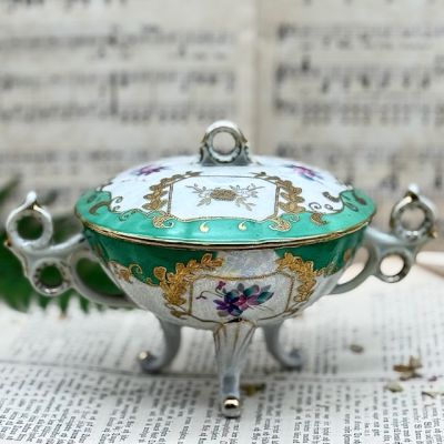 Икорница шкатулка Oftriat 13 см фарфор Германия 