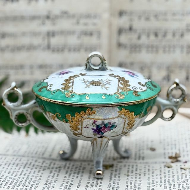 Икорница шкатулка Oftriat 13 см фарфор Германия 