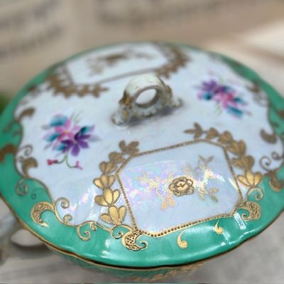 Икорница шкатулка Oftriat 13 см фарфор Германия 