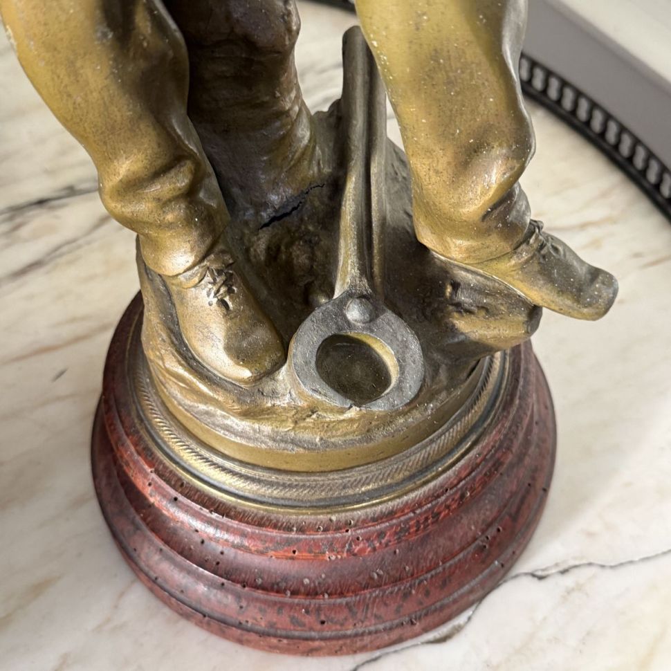 Скульптура Forgeron 51 см Огюст Моро Франция бронза дерево