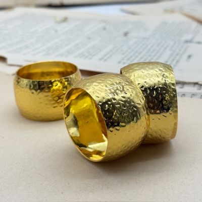 Кольцо для салфетки 4 см чеканка