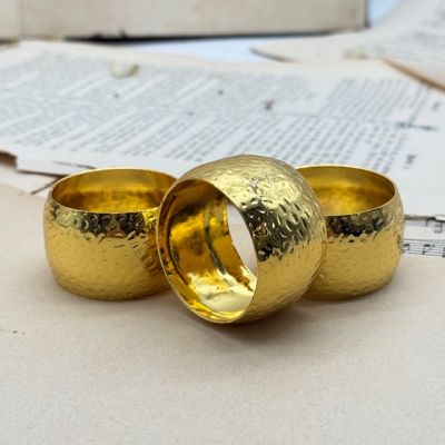 Кольцо для салфетки 4 см чеканка