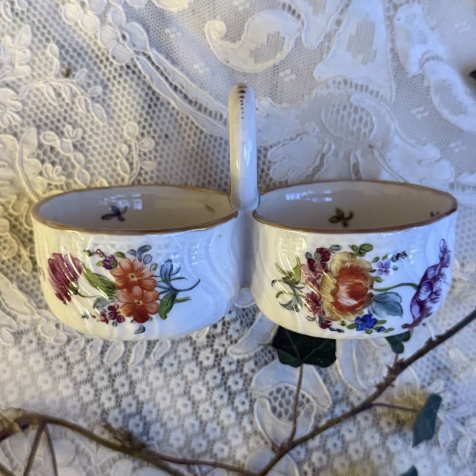 Набор для специй 12 см Мейсенский букет фарфор