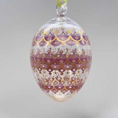 Подвес Яйцо пасхальное Hutschenreuther 8 см стекло Германия 1990 г. 