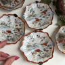 Блюдце Весна Satsuma 11 см 1900 гг фарфор Япония