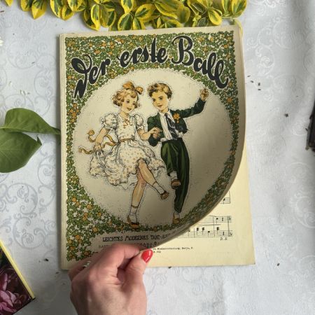 Книга альбом с нотами на немецком языке
