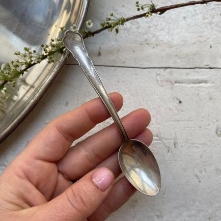 Ложка чайная 12 см серебро
