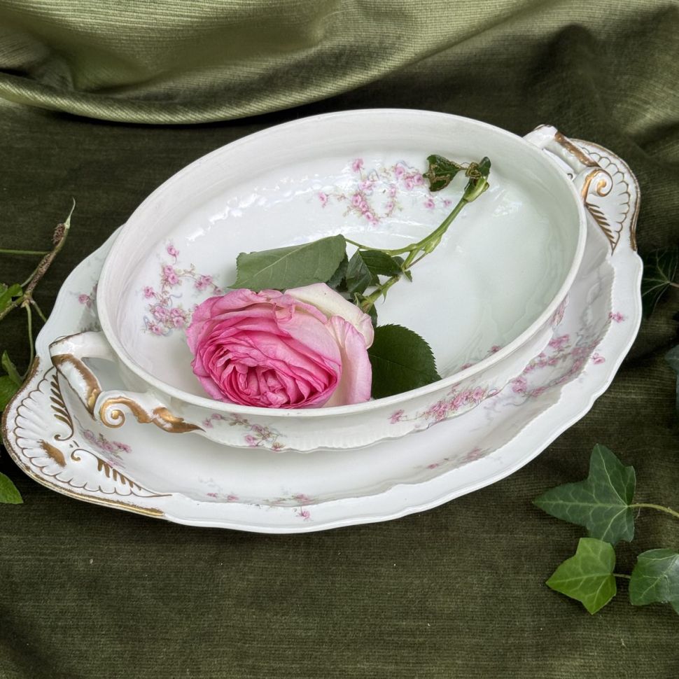 Легумье салатник без крышки Haviland Limoges 29 см фарфор Франция