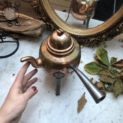 Чайник на ножках 1 л медь