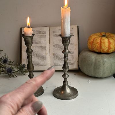 Подсвечник 18 см мельхиор