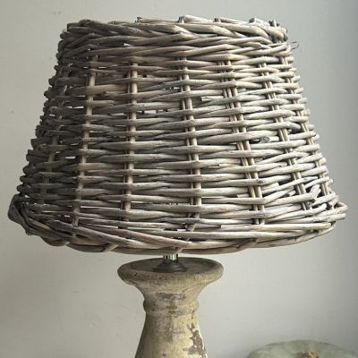 Абажур плетенный 30 см натуральная лоза