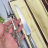 Набор вилка нож сервировочный  серебрение сталь Франция 
