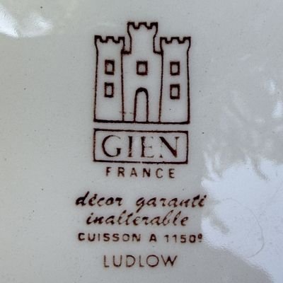 Блюдо селедочница Gien Ludlow 25 см Франция