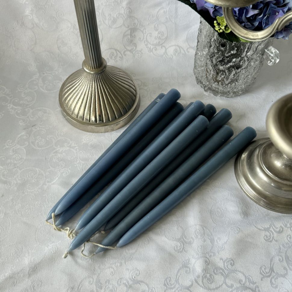 Свеча синяя 27 см