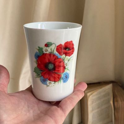 Бокал 260 мл Маки костяной фарфор Англия