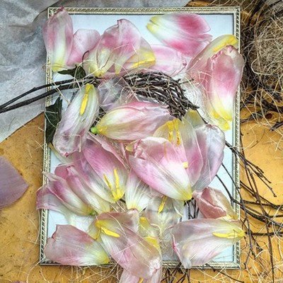 Рама старинная латунь и выпуклое стекло