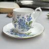 Кофейная пара Royal Albert Forget-Me-Not 130 мл Англия 1950 годы