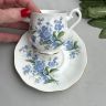 Кофейная пара Royal Albert Forget-Me-Not 130 мл Англия 1950 годы