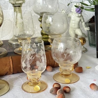 Бокал Рёмер на янтарной ножке Мастерс 200 мл хрусталь Германия