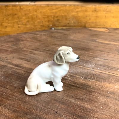 Статуэтка Охотничья собака фарфор 6 см