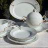 Тарелка глубокая Rosenthal Asimmetria 23 см Studio linie золочение Германия
