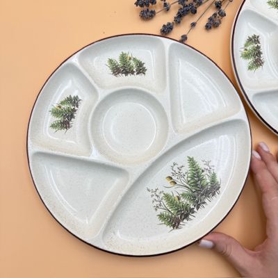 Тарелка менажница для завтрака 23 см керамика