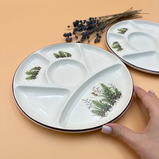 Тарелка менажница для завтрака 23 см керамика